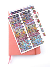 Christmas Gift - Planner Floral Stickers for notebooks, Erin Condren, Filofax, Journals,Flowers Planner stickers - to do-  STS010