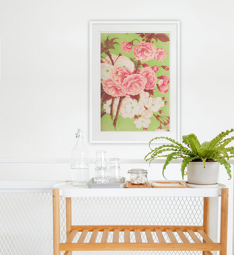 Dotted Begonias Flower Poster