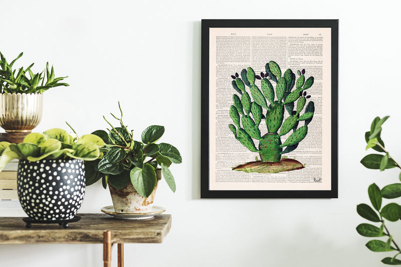 Opuntia Cactus art print