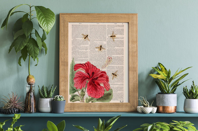 Bees and the Hibiscus