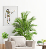 Tropical Plants Skeleton Print