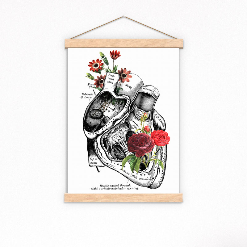 Heart with Roses Print