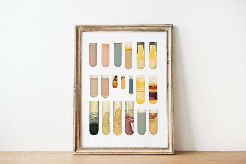 Sample tubes Collection Science Art