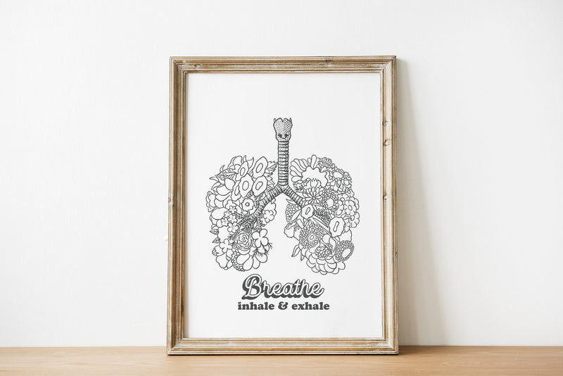 Breathe art  Flowery lungs