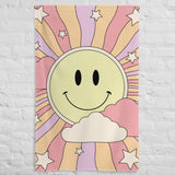 Retro Smiley Tapestry | Y2K Wall Decor | Teen Dorm Decor | Positive Wall Decor | Acid Wall Tapestry | Y2K Aesthetic