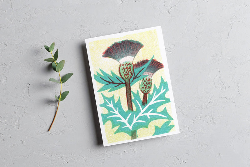 Botanical Postcards set or Wall Art, Vintage style printing, Tricolor printing style, Flowers Postcards, Postcard set of six