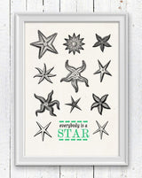 Everybody is a star - Starfish Wall decor