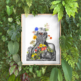 Colourful Flowers Head and Neck Print