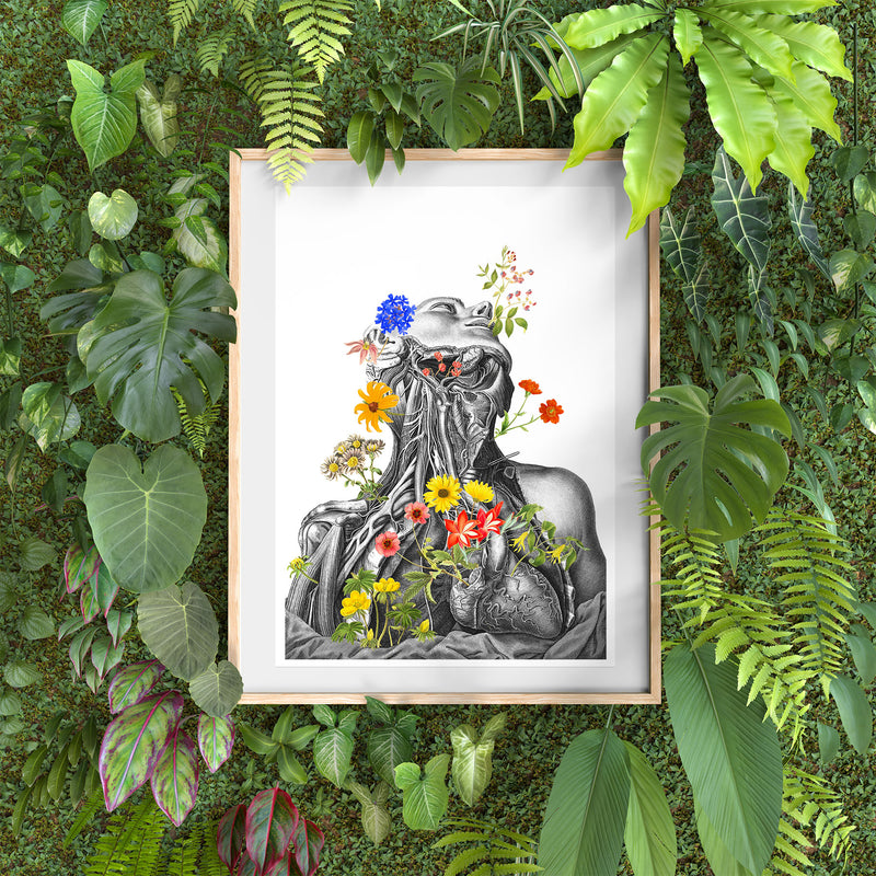 Colourful Flowers Head and Neck Print