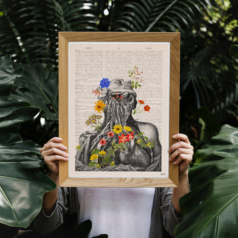 Colourful Flowers Head and Neck Print